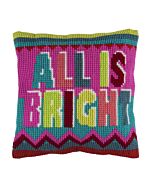 Cross Stitch Cushion Kit - All is Bright