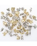 Novelty Craft Buttons - Gold - 4 pack