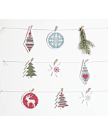 Stitchable Christmas Decorations White