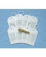 Starry Stitchable Tags Cream/Silver