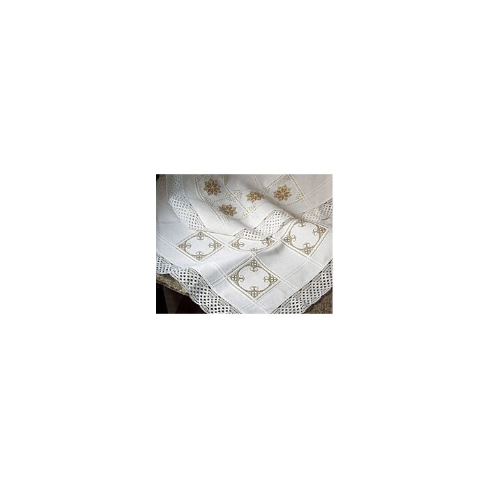 18 Count Anne Cloth 100% Cotton Afghan: White