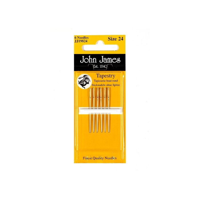 John James Nickel Plated Tapestry Needles - Size 24/26