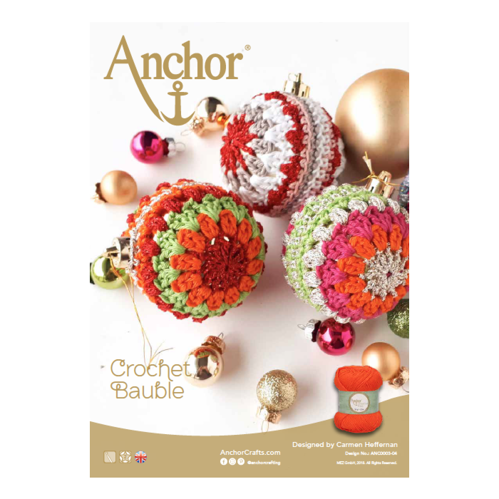 Anchor Crochet Bauble