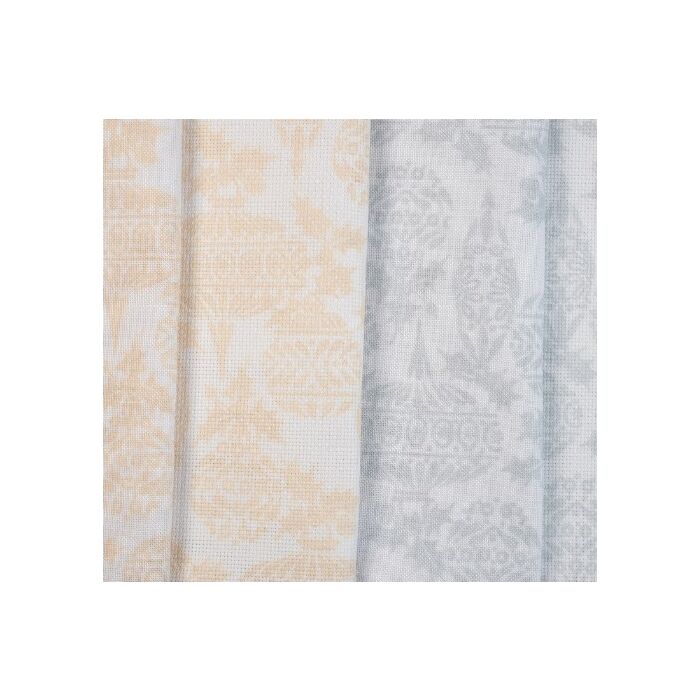 Fabric of the Month - December 24 - Silver Baubles - Evenweave