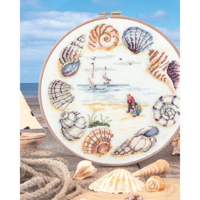 Cross Stitcher Project Pack - Beachcomber's Paradise -14Ct Aida