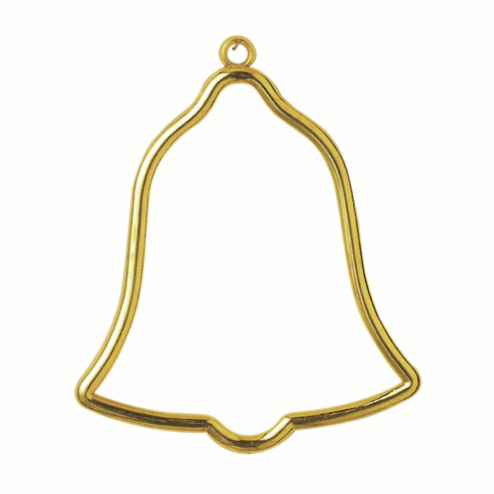 Plastic Bell Shaped Frame - Gold