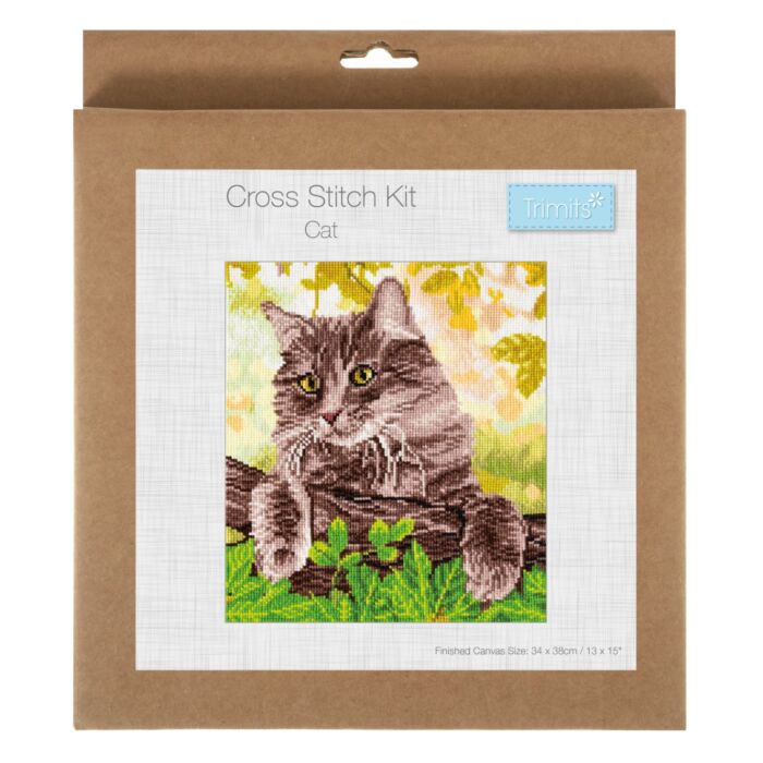 Trimits Cross Stitch Kit - Cat