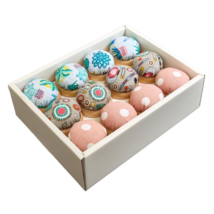 Mini Pin Pincushion - Teal Floral