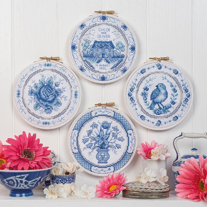 Cross Stitcher Project Pack - Issue 412 - Something Blue...Full Pack with Hoops