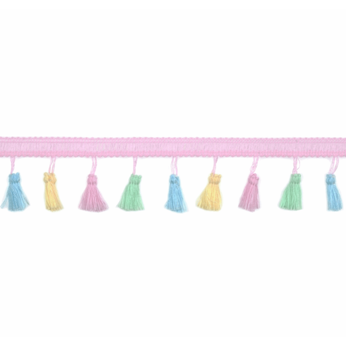 Pastel Tassel Trim - 40mm