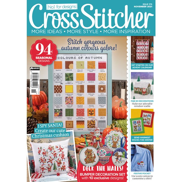 Cross Stitcher Magazine Issue 376 - November 2021 Old Office Copy