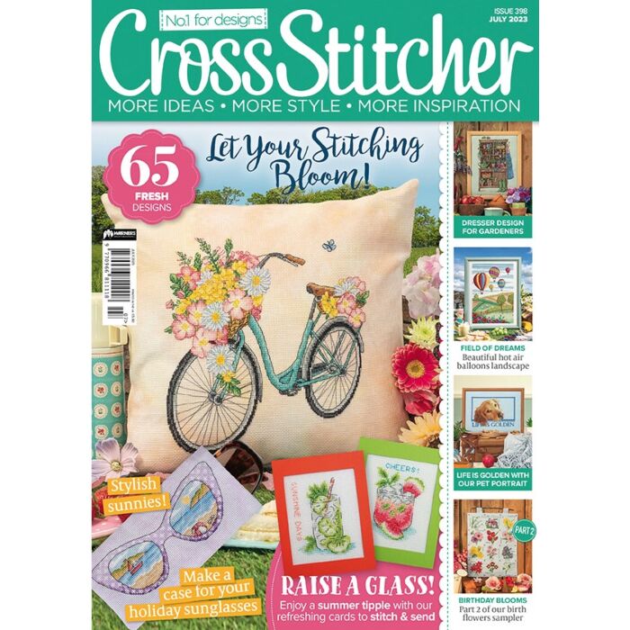 Cross Stitcher Magazine issue 398 July 2023 Old Office Copy