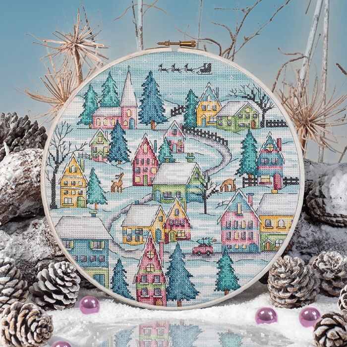 CrossStitcher Project Pack - Issue 429 - Xmas Village Pack