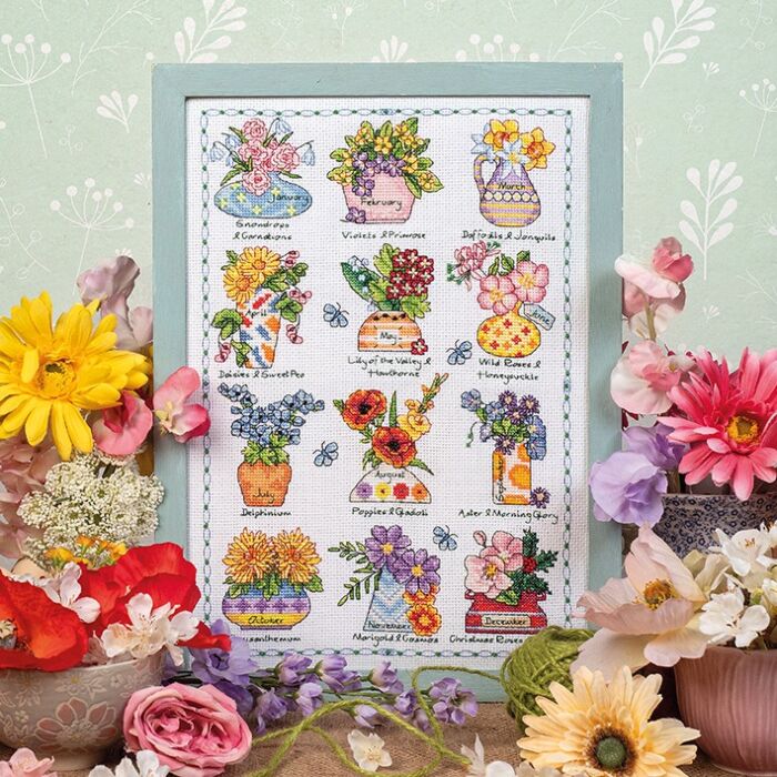 Cross Stitcher Project Pack - Issue 437 - Birth Flowers