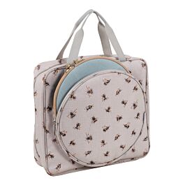 Bee Craft Bag with Hoop Storage