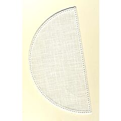 22cm Half Circle Doilies - Cream 22 x 11cm / 8.5 x 4.5in