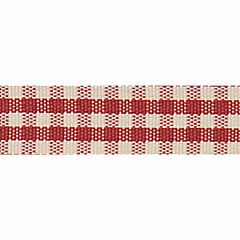 7mm Rustic Gingham Red