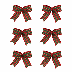 Tartan Bows 6 Pack