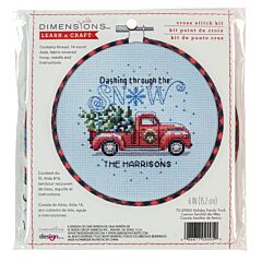 Wrapped Hoop Kits - Holiday Family Truck