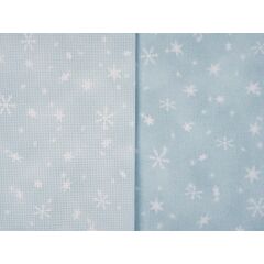 Fabric of the Month - January 25 - Snowfall Glisten - Aida