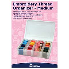 Medium Hemline Embroidery Thread Storage Box