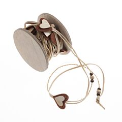 Trim: String Heart: 1m x 25mm: Natural