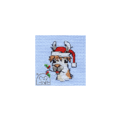 Mouseloft The Holly And The Llama Cross Stitch Kit With Card And Envelope - P31stl