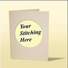 Mouseloft Triple fold Card Blank - Cream