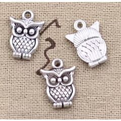 Owl Charm - pack of 3