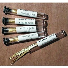 Permin  Tube of 20 x Size 22 Gold Plated Tapestry Needles