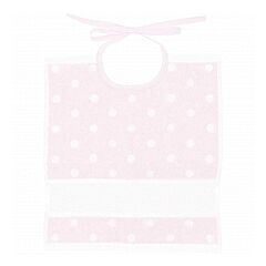Rico Baby Tie on Bib -Pink/White (30 x 34cm)