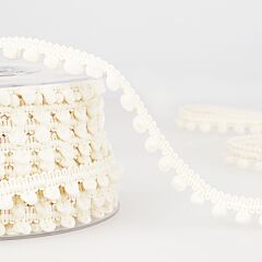 Ivory Pom Pom Trim 