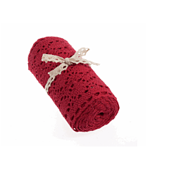 Cotton Lace Trim - Red