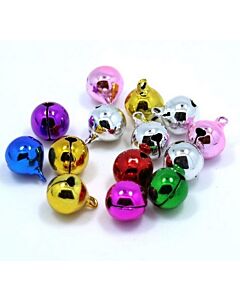 6mm Jingle Bells - mixed colours 10 pack
