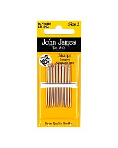 John James Sharps Needles - Size 8 (20 Needles)
