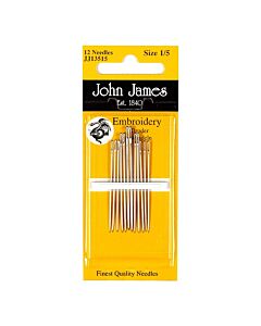 John James Embroidery Needles - Size 8 (16 Needles)