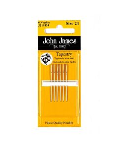 John James Nickel Plated Tapestry Needles - Size 13 (2 Needles)