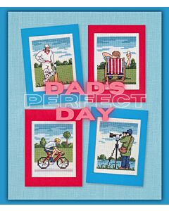 ONLINE EXCLUSIVE - Issue 409 - Cross Stitcher Dad's Perfect Day Card Pack with Skeins