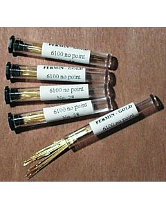 Permin Tube of 20 x Size 24 Gold Plated Tapestry Needles