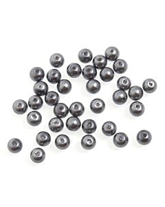 20cm x 6mm Glass Pearls: Grey