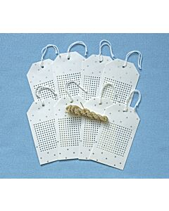 Starry Stitchable Tags Cream/Silver